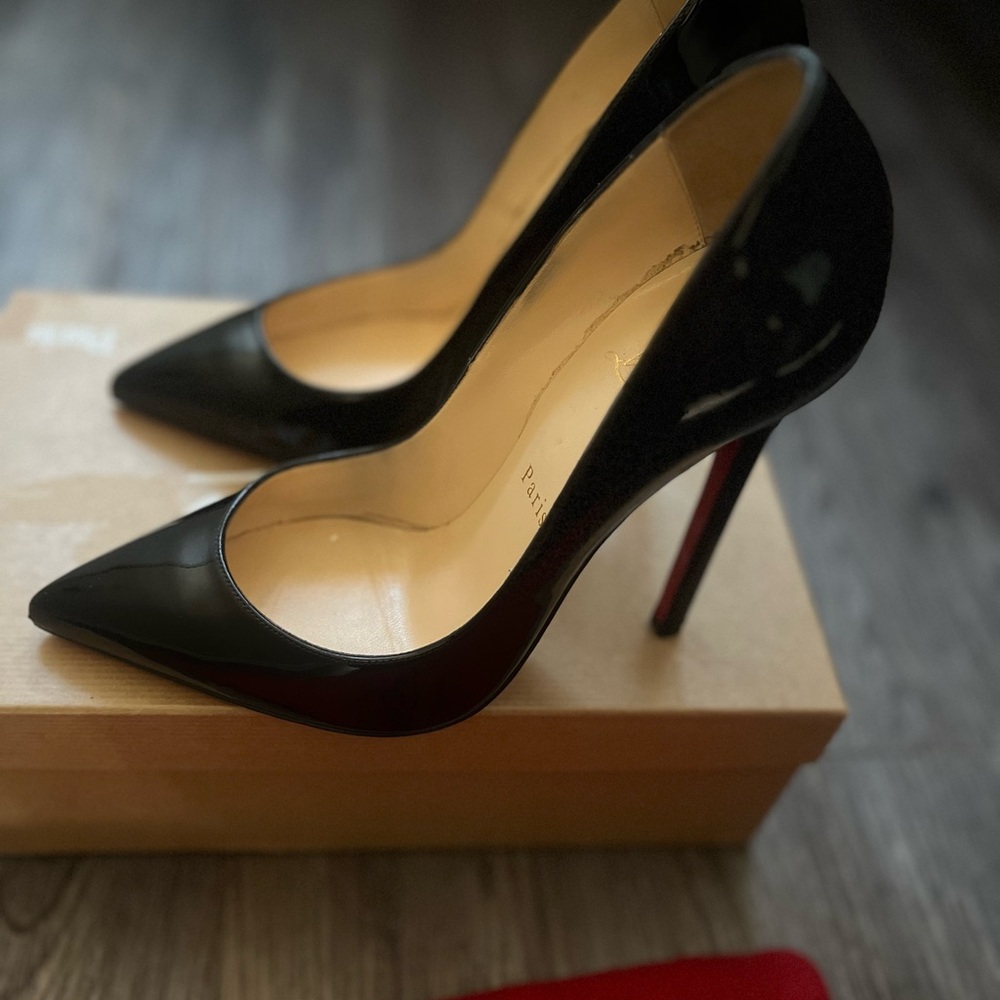 Christian Louboutin Kate  Black Heels - Picture 5 of 6